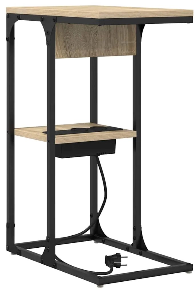 Mesa-de-cabeceira Carvalho Sonoma 41.5 x 26 x 60.5 cm