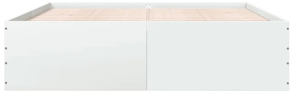 Estrutura de cama 200x200 cm derivados de madeira branco