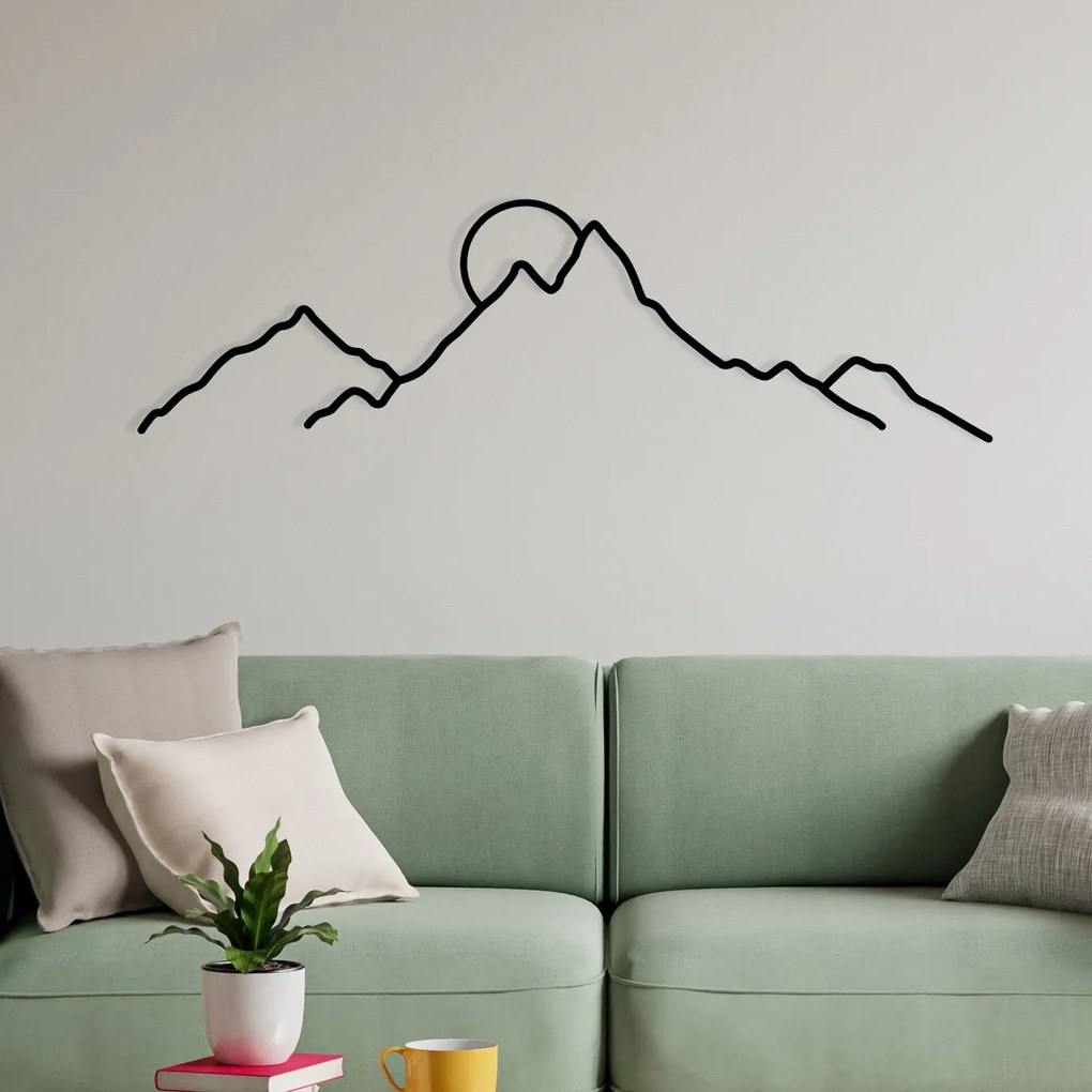 Acessório Decorativo de Parede Ayers – Preto – 100 x 29 cm