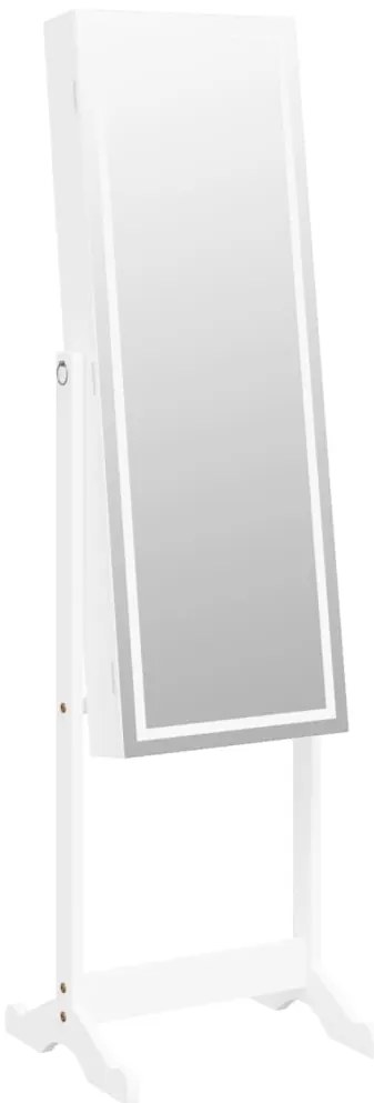 Armário espelhado para joias independente c/ luzes LED branco