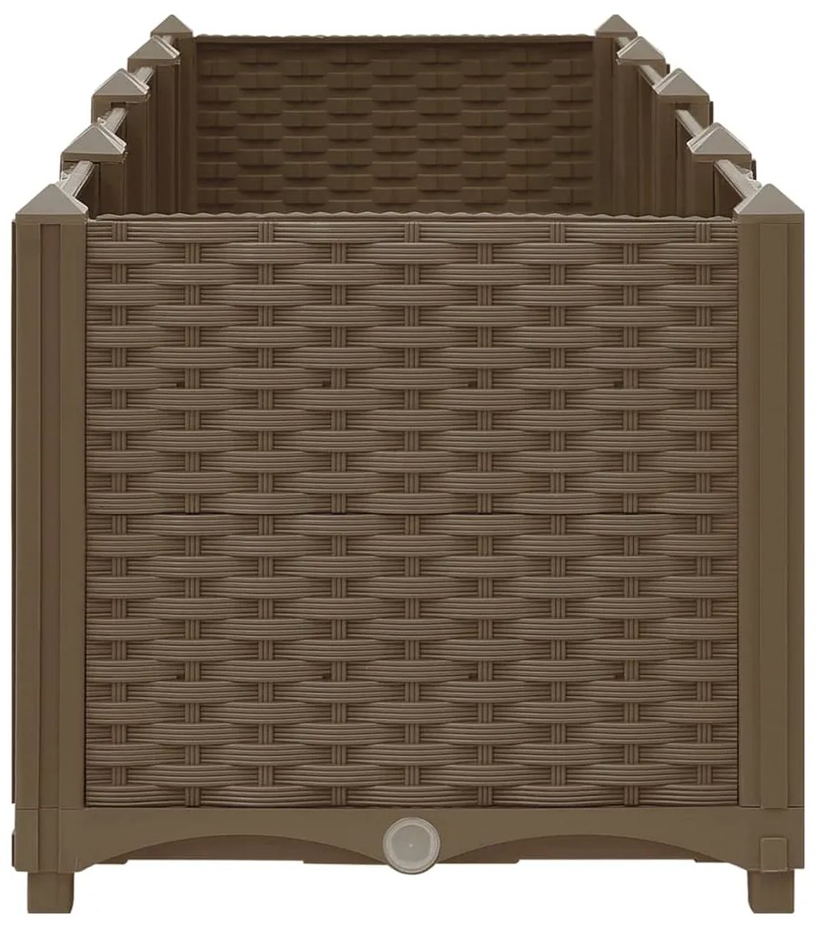 Canteiro elevado 160x40x38 cm polipropileno