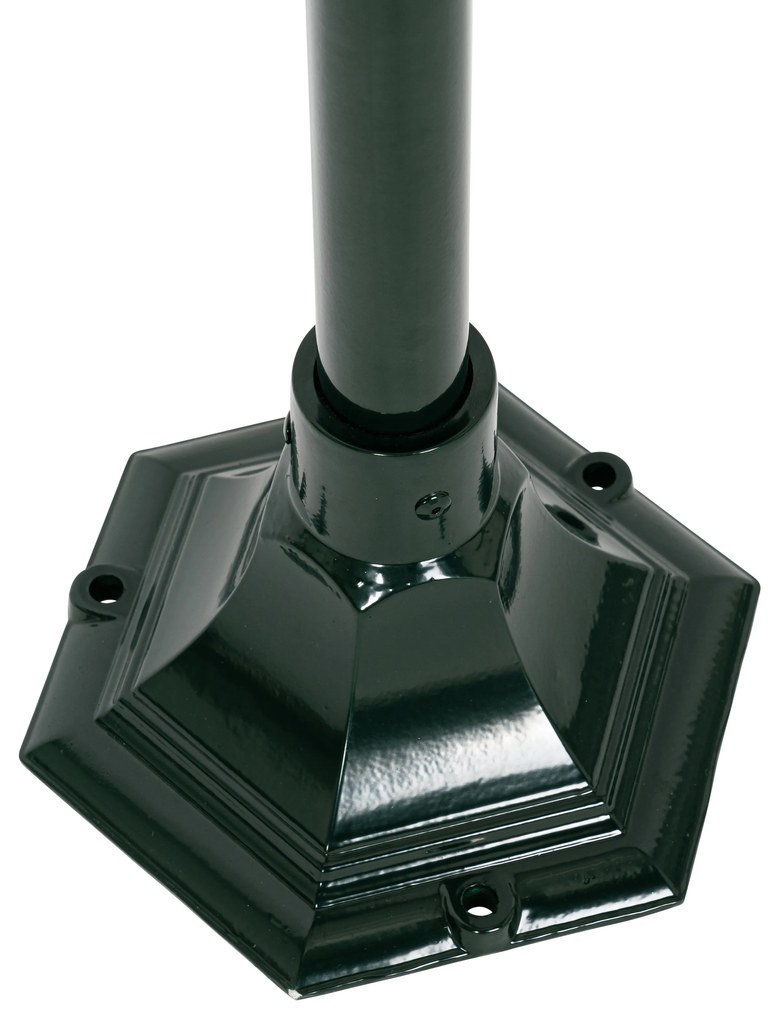 Candeeiro de pé clássico para exterior verde escuro 170 cm IP44 - Nova Orleans