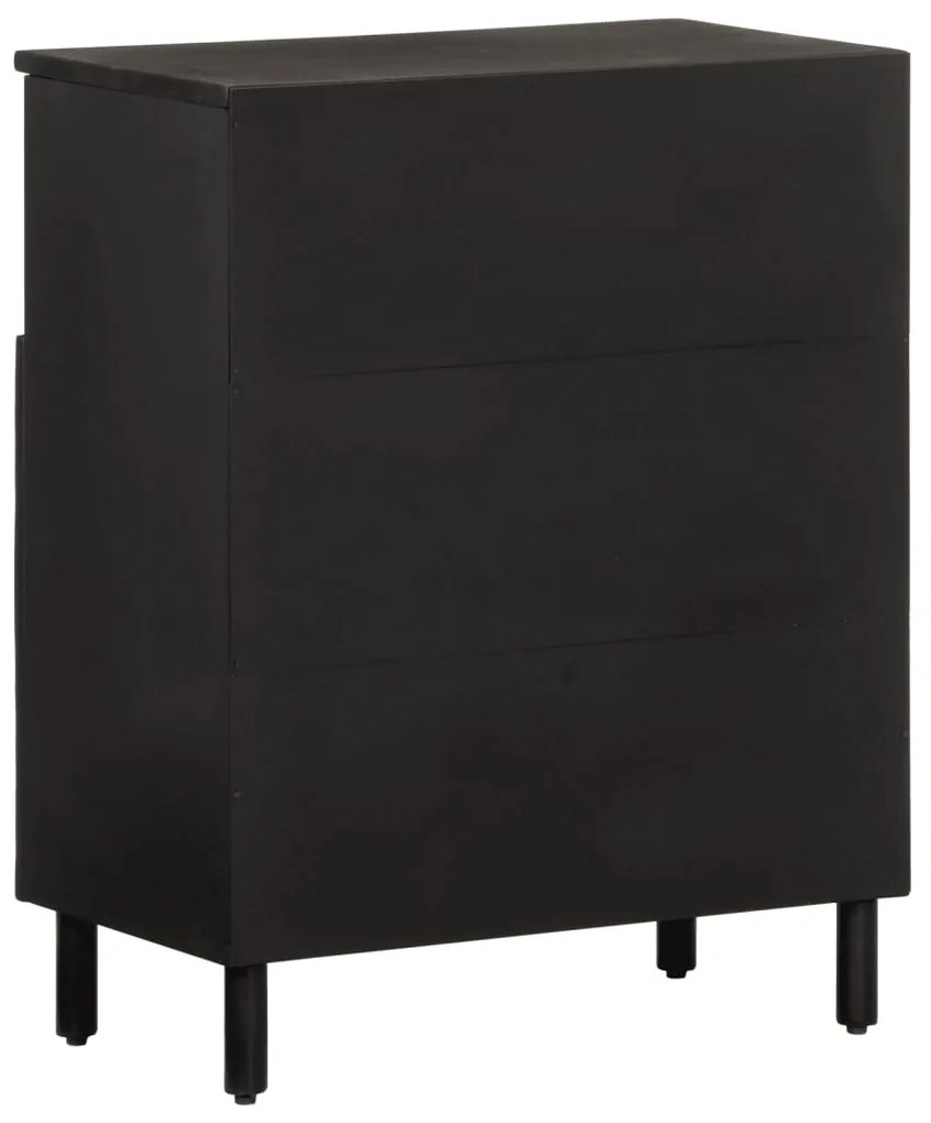 Móvel de apoio 60x33x75 cm madeira de mangueira maciça preto