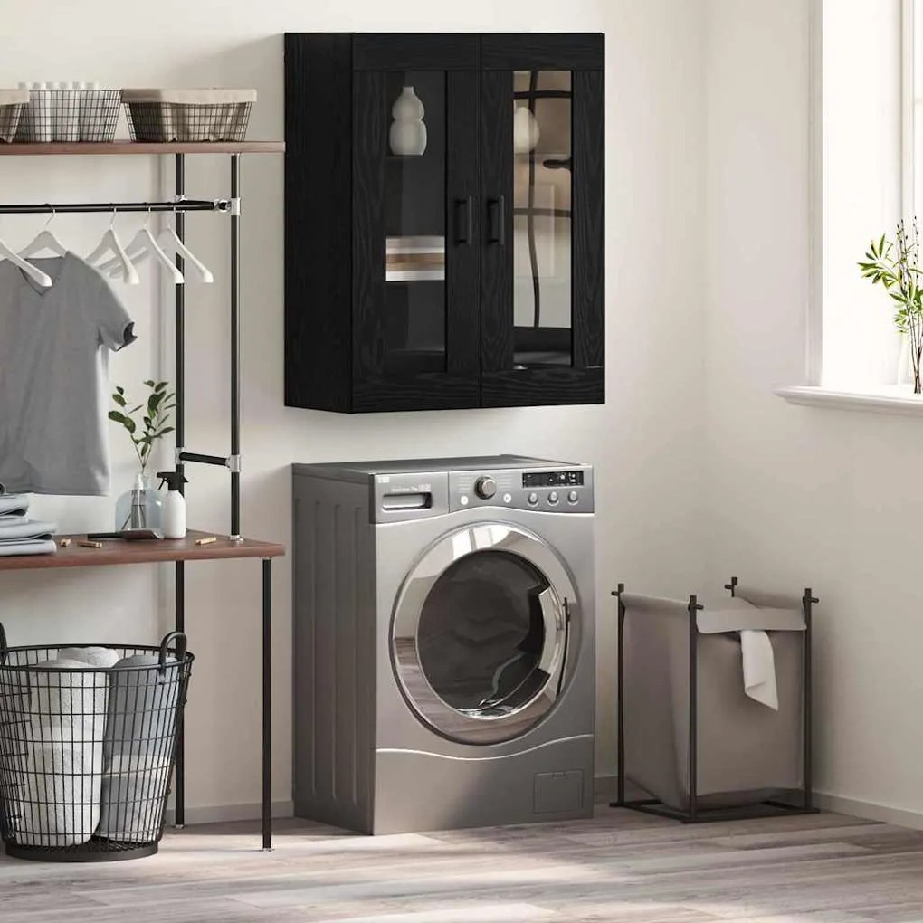 vidaXL Buffet Carvalho Preto 69,5 x 34 x 90 cm Madeira processada