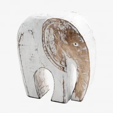 Figura Decorativa de Madeira Sarabi ↑20 cm - Sklum