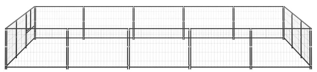 Canil para cães 15 m² aço preto