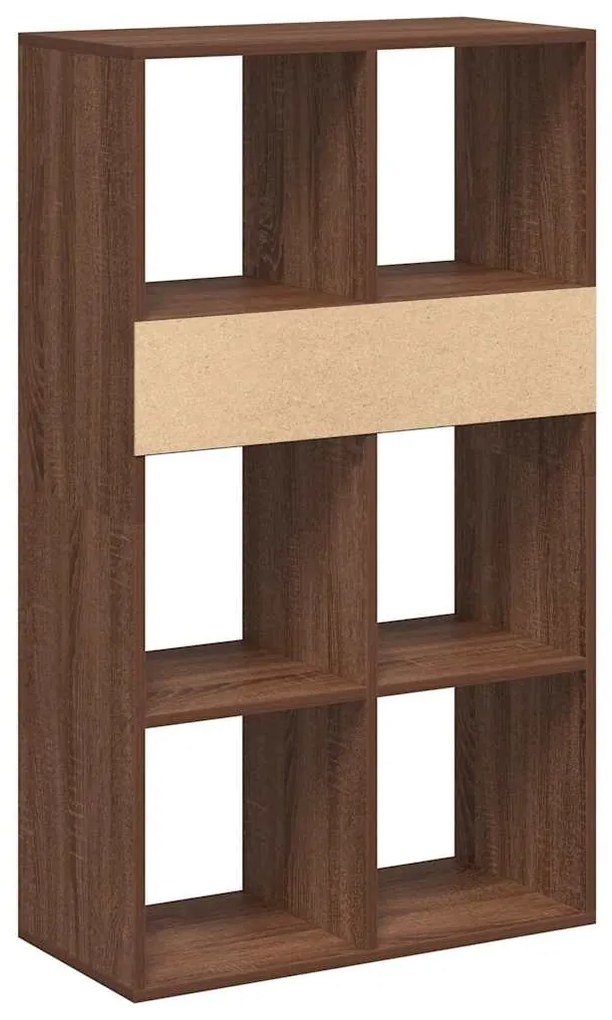 Estante carvalho castanho 66x31x112 cm derivados de madeira