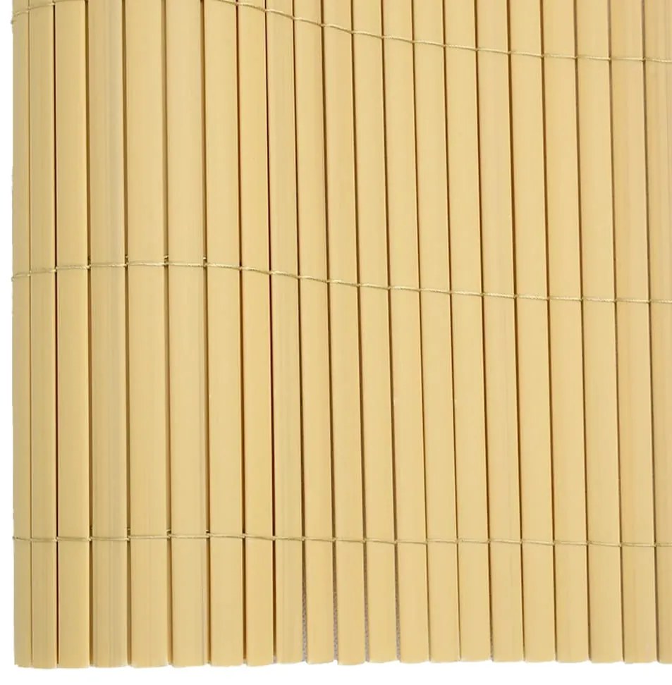 Cerca de jardim dupla face amarelo 1,8x5 m PVC