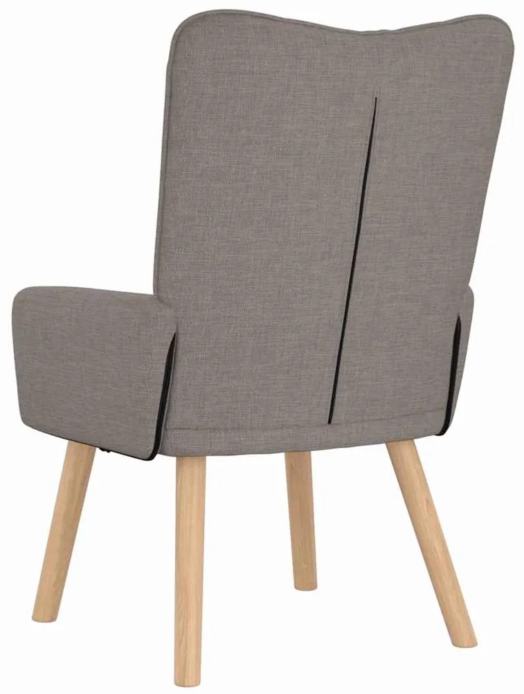 Cadeira Relaxante vidaXL em Tecidos Taupe