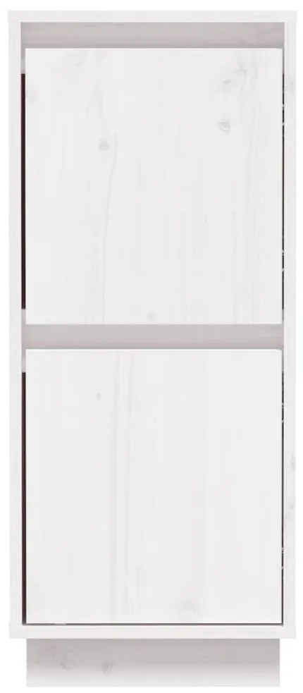 Aparadores 2 pcs 31,5x34x75 cm madeira de pinho maciça branco