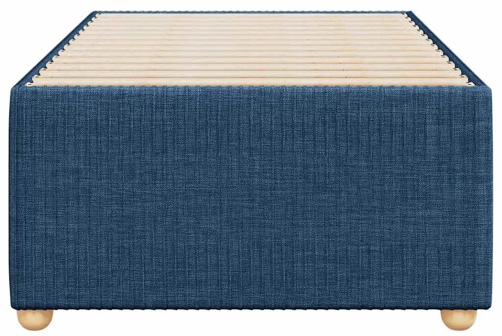 Estrutura de cama sem colchão 90x200 cm tecido azul
