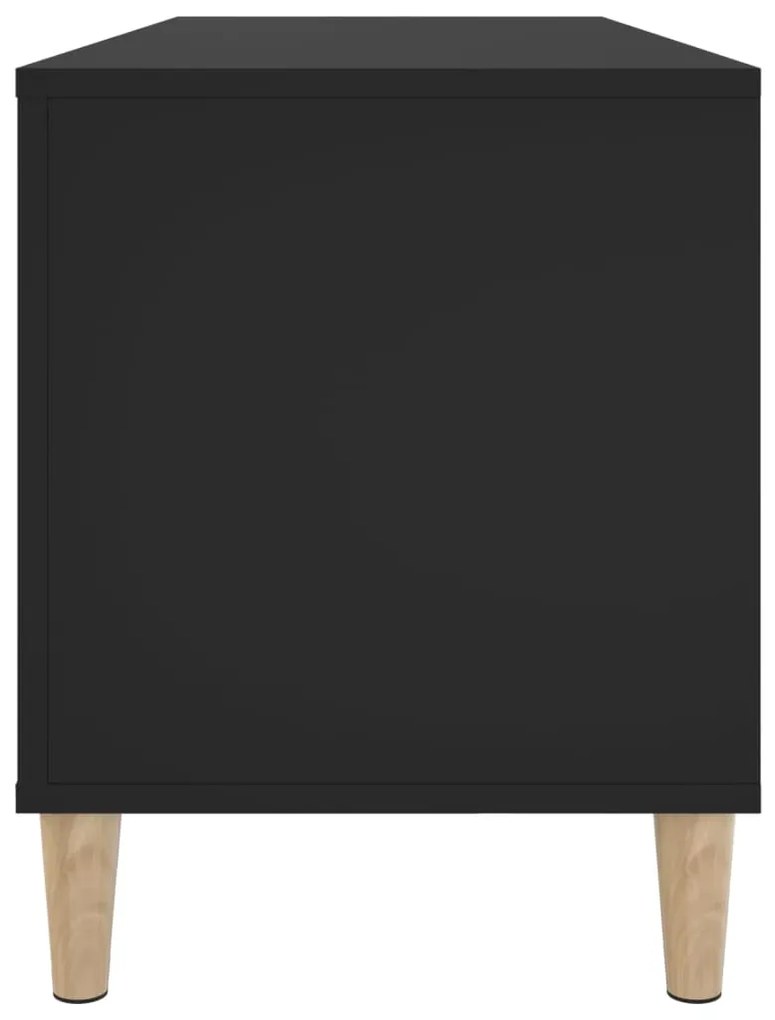 Armário para discos 100x38x48 cm derivados de madeira preto