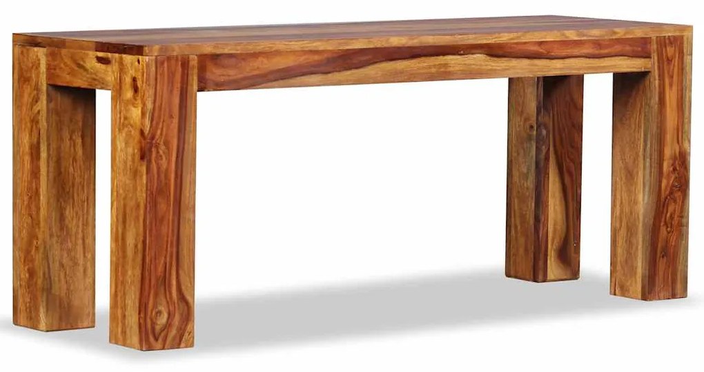 Banco em madeira de acácia maciça 110x35x45 cm