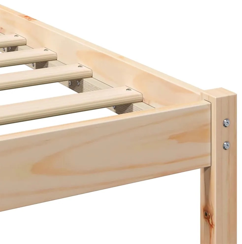 Estrutura da Cama com luzes de tira LED com cabeceira Castanho 120 x 2