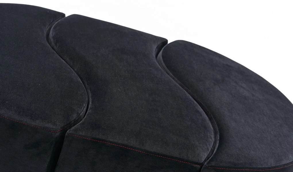 Pouffe Alya Puf – Anthracite Pink – 120x40x80 cm