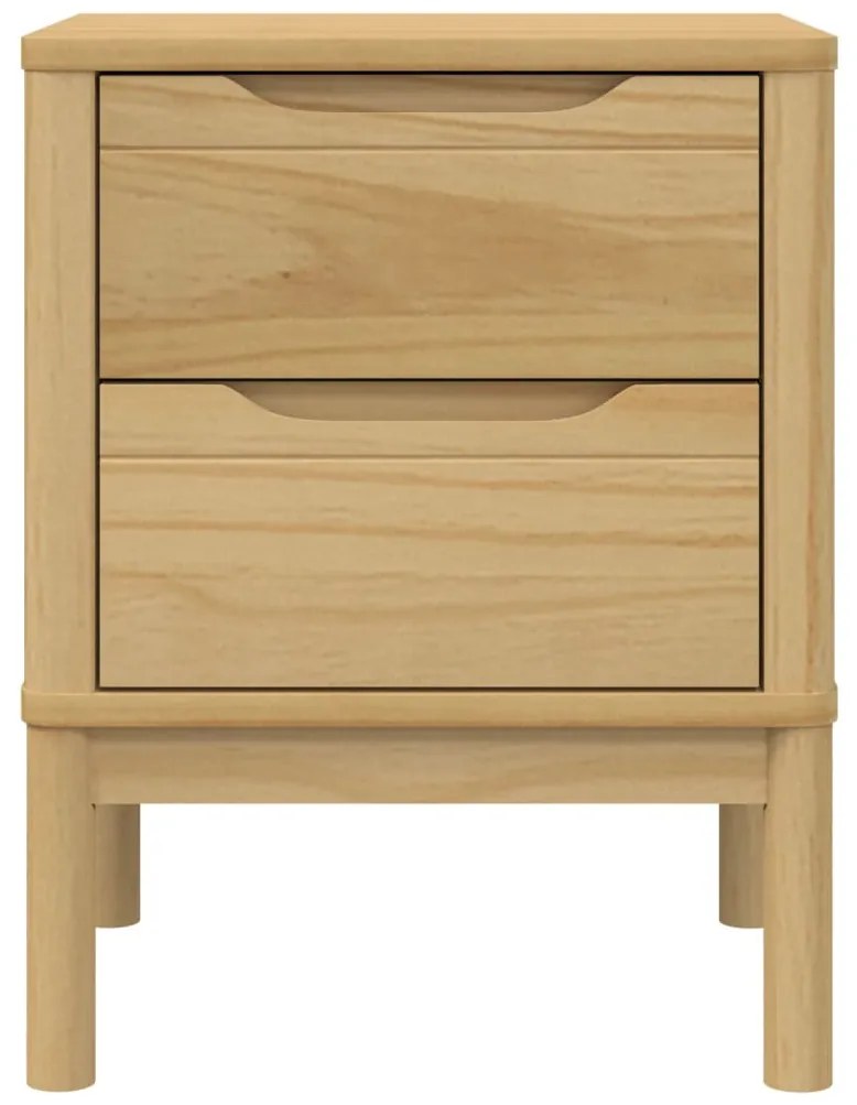 Mesa de cabeceira 45x39x57 cm pinho maciço castanho mel