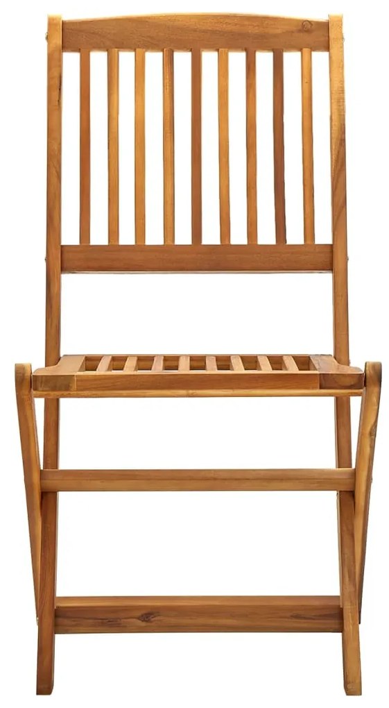 Cadeiras de jardim dobráveis 4 pcs madeira acácia maciça