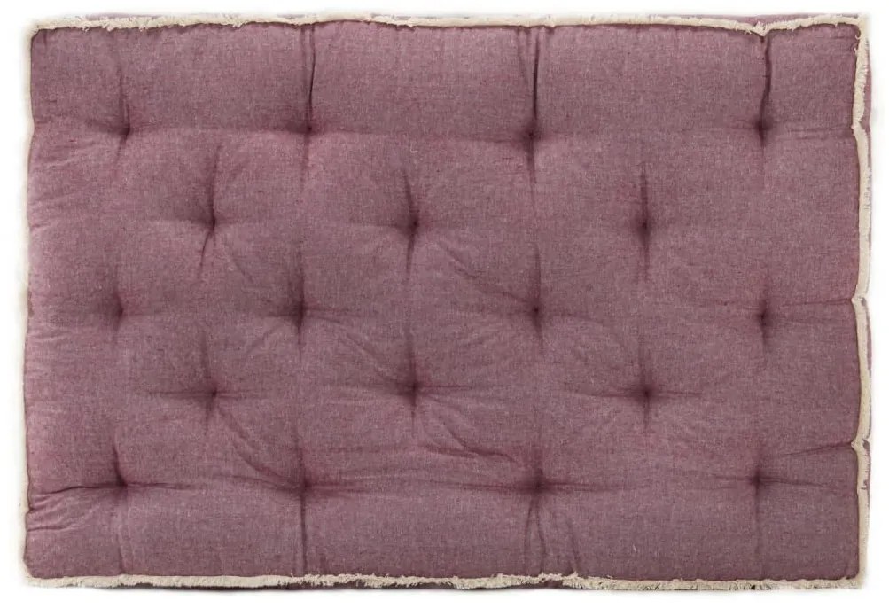 vidaXL Almofadão para sofá de paletes 120x80x10 cm bordô