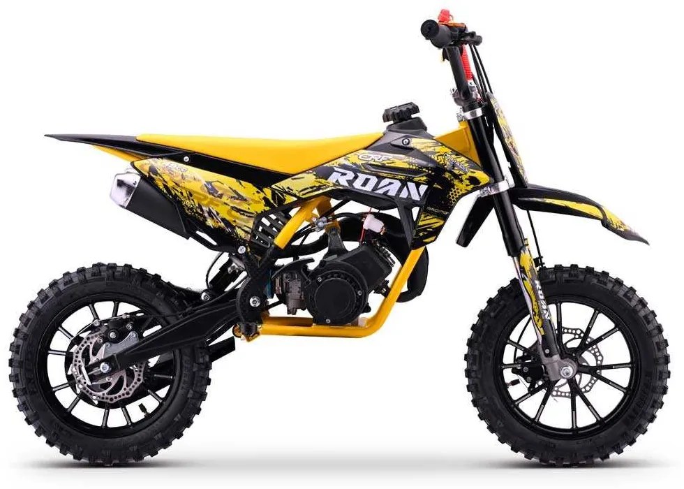 MINI MOTO Crianças MINICROSS gasolina 49cc Roan CRF 10/10" 3.5cv Amarela