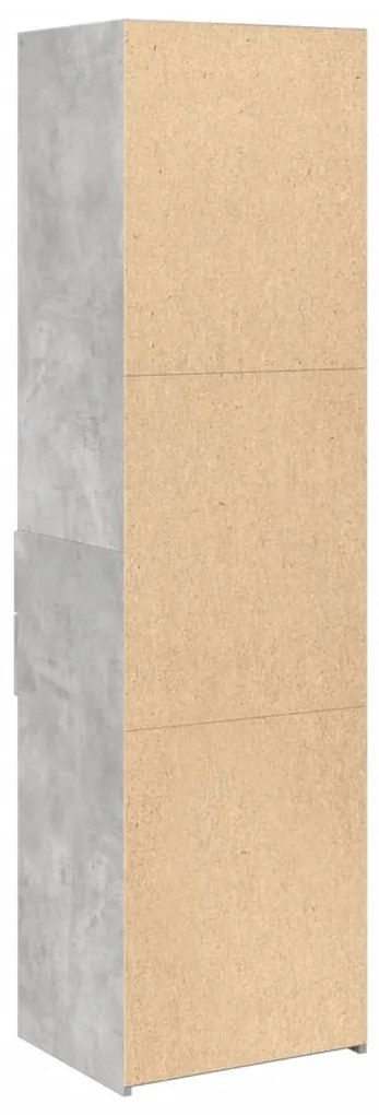 Armário alto 50x42,5x185 cm derivados de madeira cinza cimento