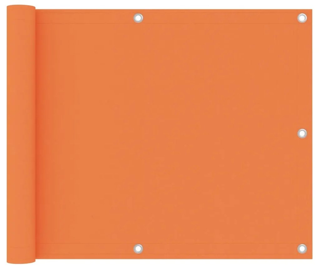 vidaXL Tela de varanda 75x500 cm tecido Oxford laranja
