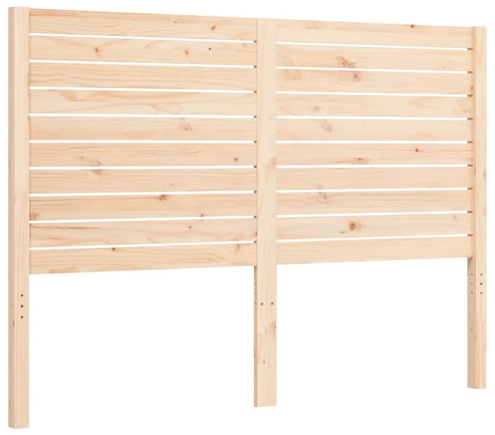 Estrutura de cama com cabeceira 140x200 cm madeira maciça