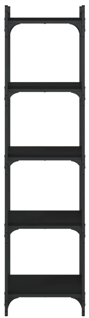 Estante c/ 5 prateleiras 40x30x86 cm derivados de madeira preto