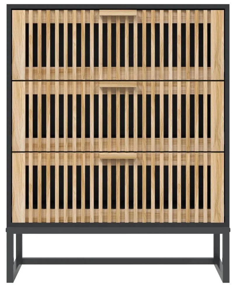 Aparador 60x30x75 cm derivados de madeira preto