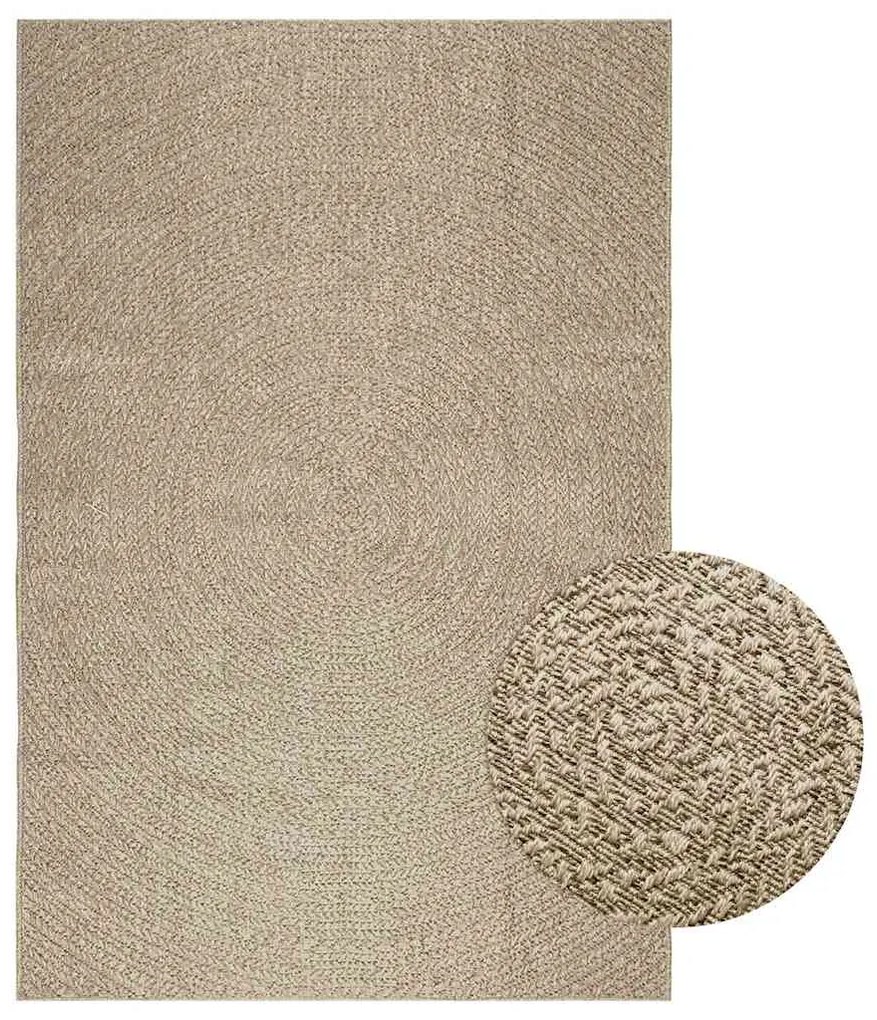 vidaXL Tapete ZIZUR bege 160x230 cm aspeto de juta interior e exterior