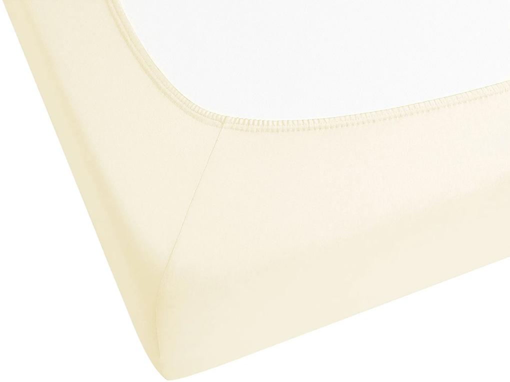Lençol-capa em algodão creme 90 x 200 cm JANBU Beliani