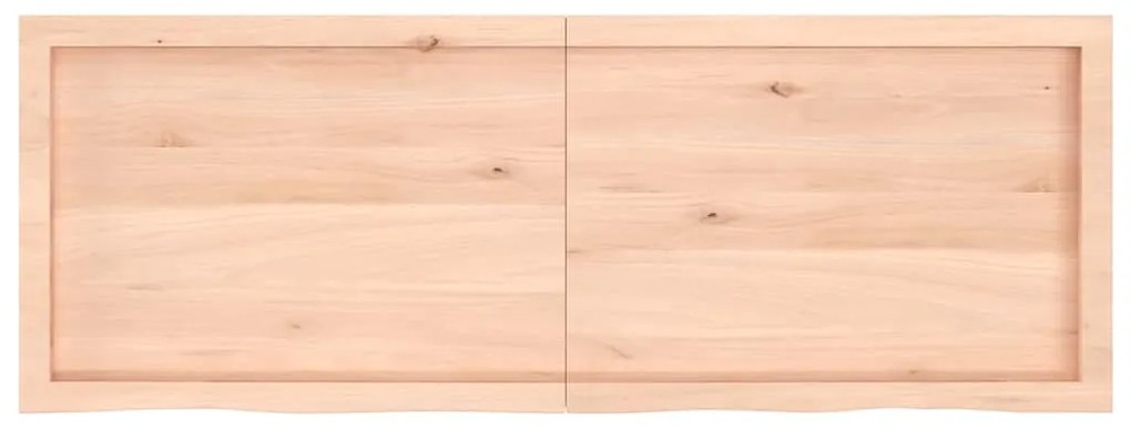 Prateleira de parede 140x50x(2-6)cm carvalho maciço não tratado