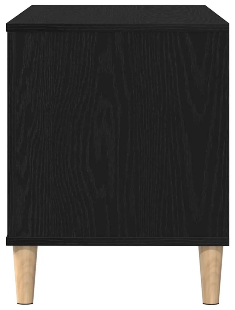 Armário de Registro vidaXL Madeira de Carvalho Preto 100x38x48 cm Made