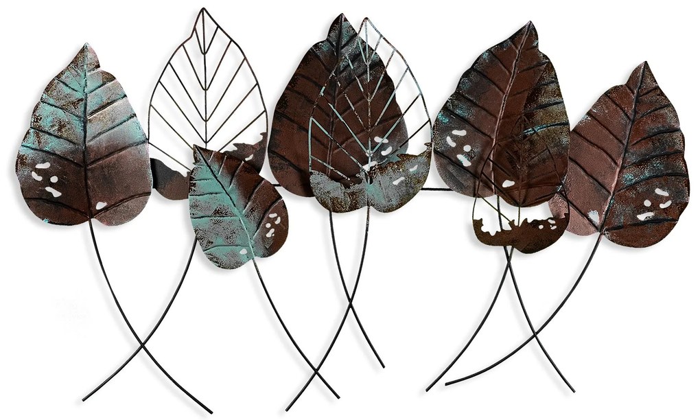 Acessório Decorativo de Parede Casting Leaf – Multicolor – 67 x 112 cm