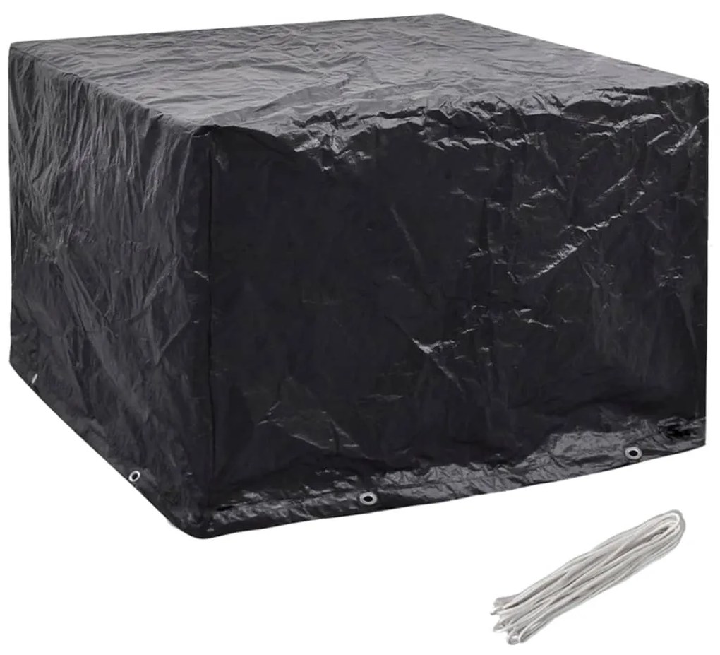 Capas para mobiliário de jardim 2 pcs 8 ilhós 122x112x98 cm