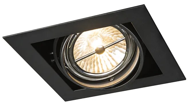 Foco embutido preto G53 111mm ajustável - Oneon