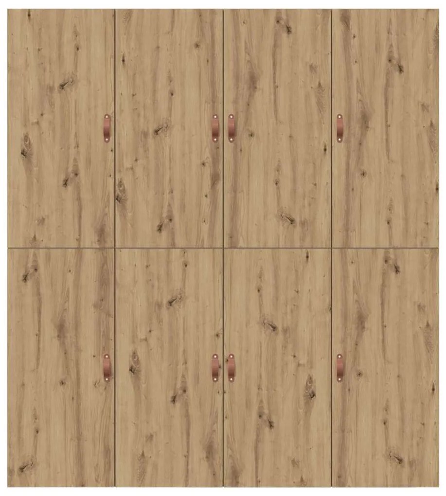 Cama de Armazenamento Carvalho Artisan 200x200 cm