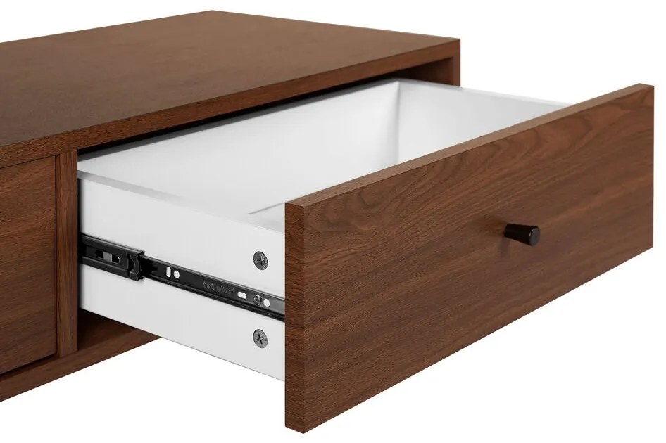 Móvel de TV castanho escuro CORINA Beliani