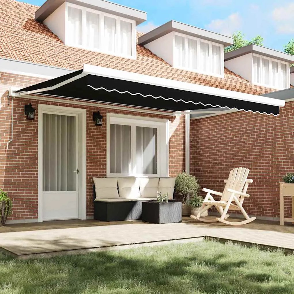 Tecido de Substituição para Toldo 4x3 m Preto