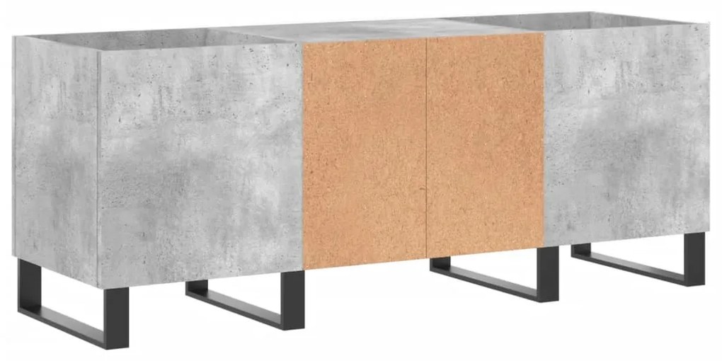 Armário p/ discos 121x38x48 cm derivados madeira cinza-cimento