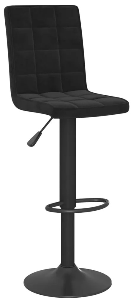 Bancos de bar 2 pcs veludo preto