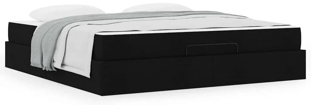 Estrutura da Cama Outros com armazenamento Preto 180 x 200 cm tecido