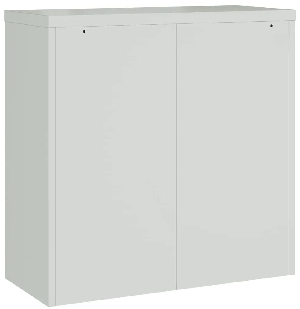 Arquivador 90x40x130 cm aço cinzento-claro