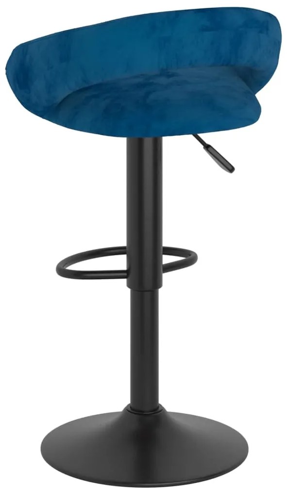 Bancos de bar 2 pcs veludo azul