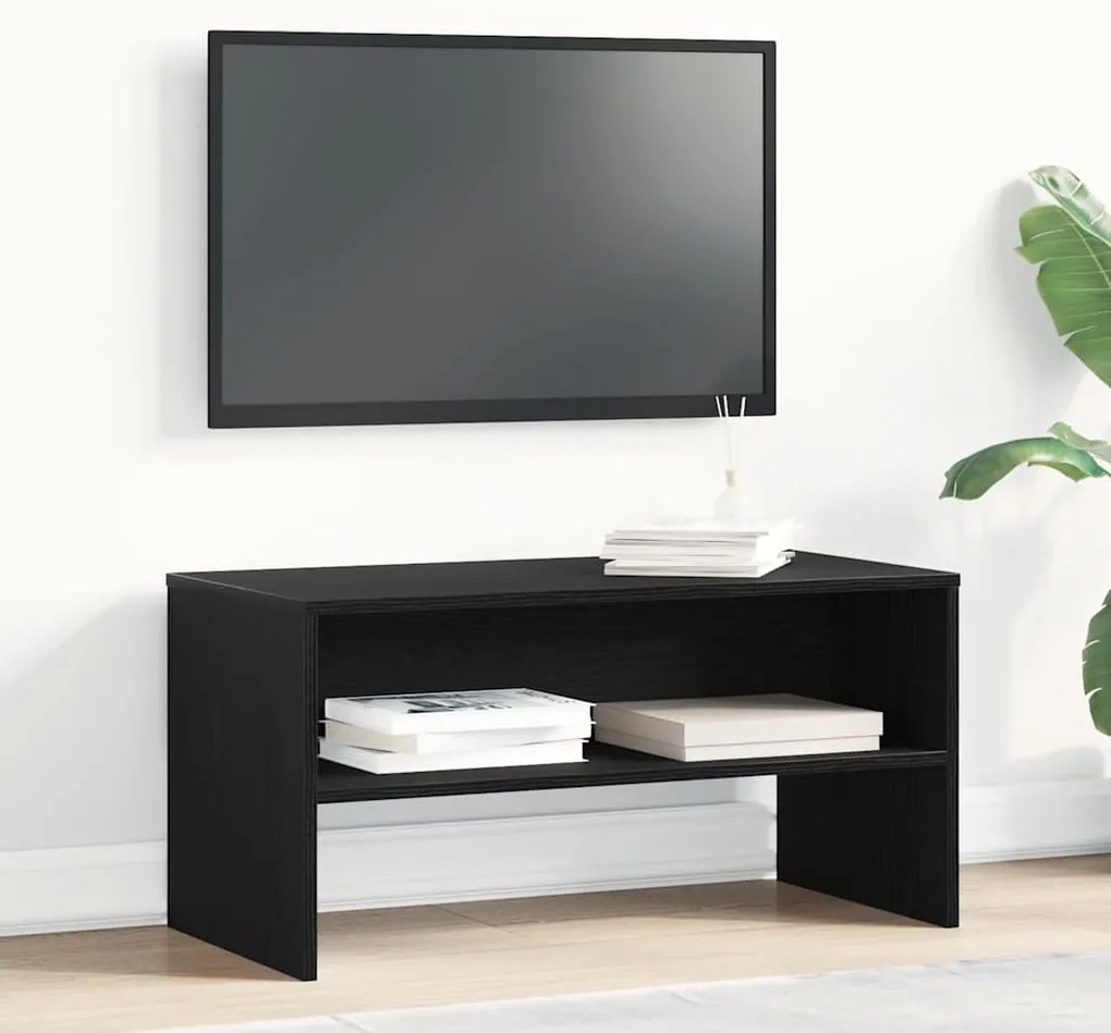 Móvel de TV 80x40x40 cm derivados de madeira carvalho preto