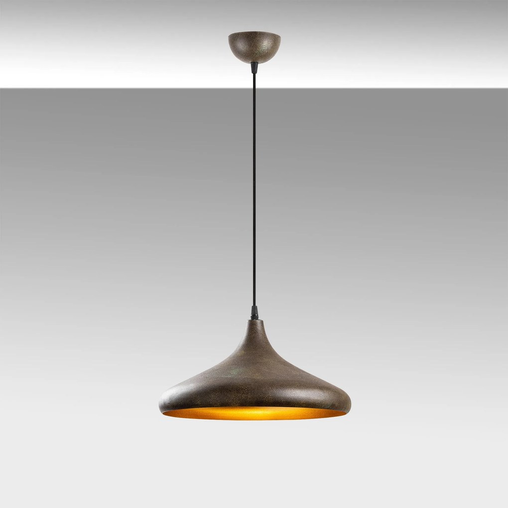 Candeeiro de Teto Barek – Patina – 35 x 35 x 114 cm