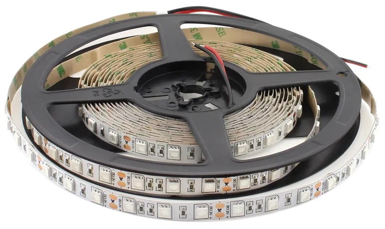 Fita de LED ultravioleta UV SMD5050, DC12V, 5m (60 Led/m) - IP20 Luz ultravioleta