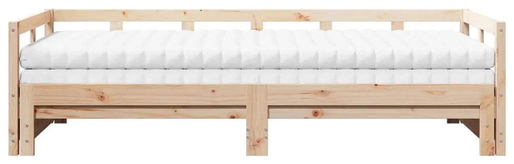 Sofá-cama com gavetão e gavetas 90x200 cm pinho maciço