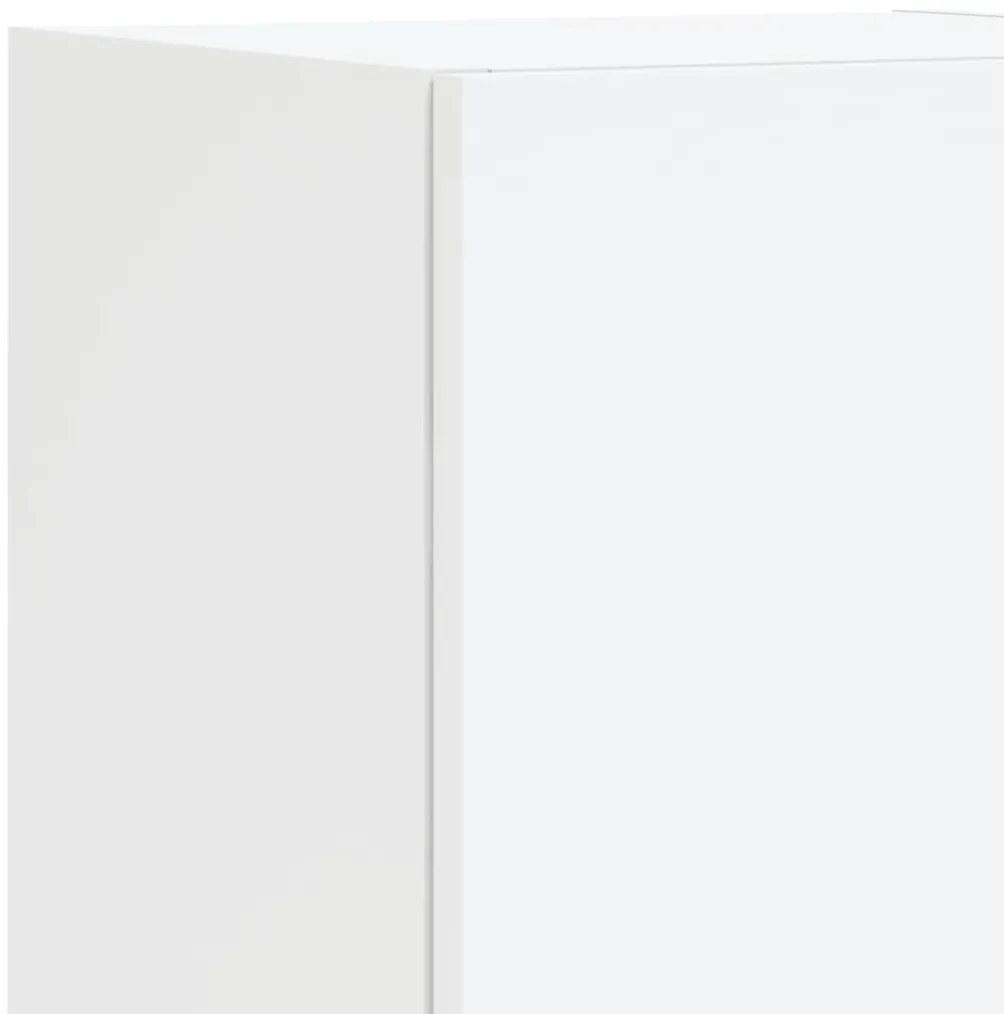 8 pcs conjunto de móveis de parede para TV com luzes LED branco