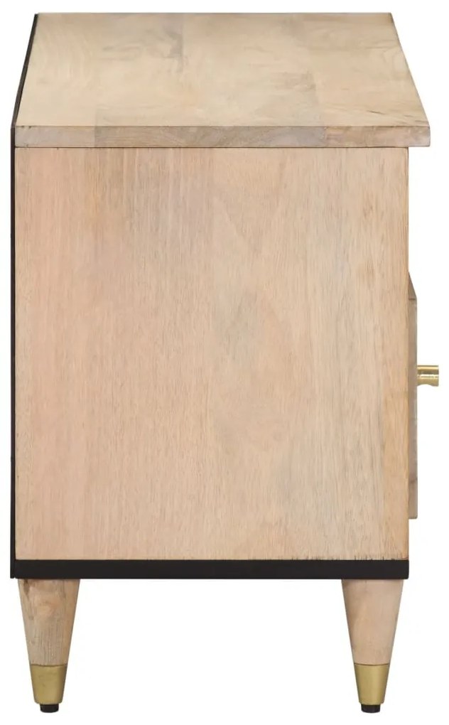 Móvel de TV 100x33x46 cm madeira de mangueira maciça