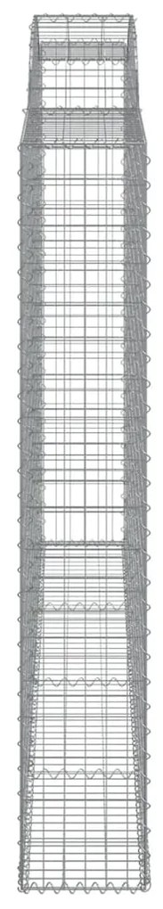 Cesto gabião arqueado 300x30x180/200 cm ferro galvanizado